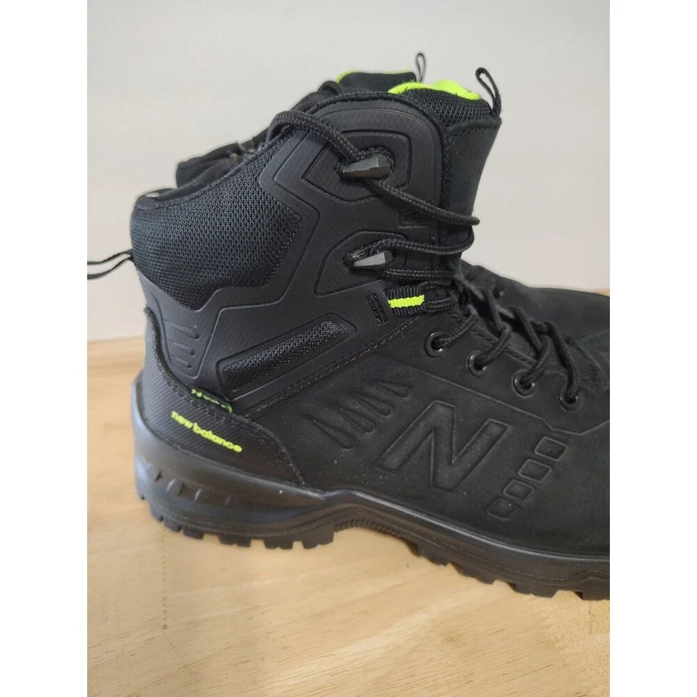 New Balance Calibre Men's Composite Toe Side Zip Boots, Black Size 12 EU 46.5
